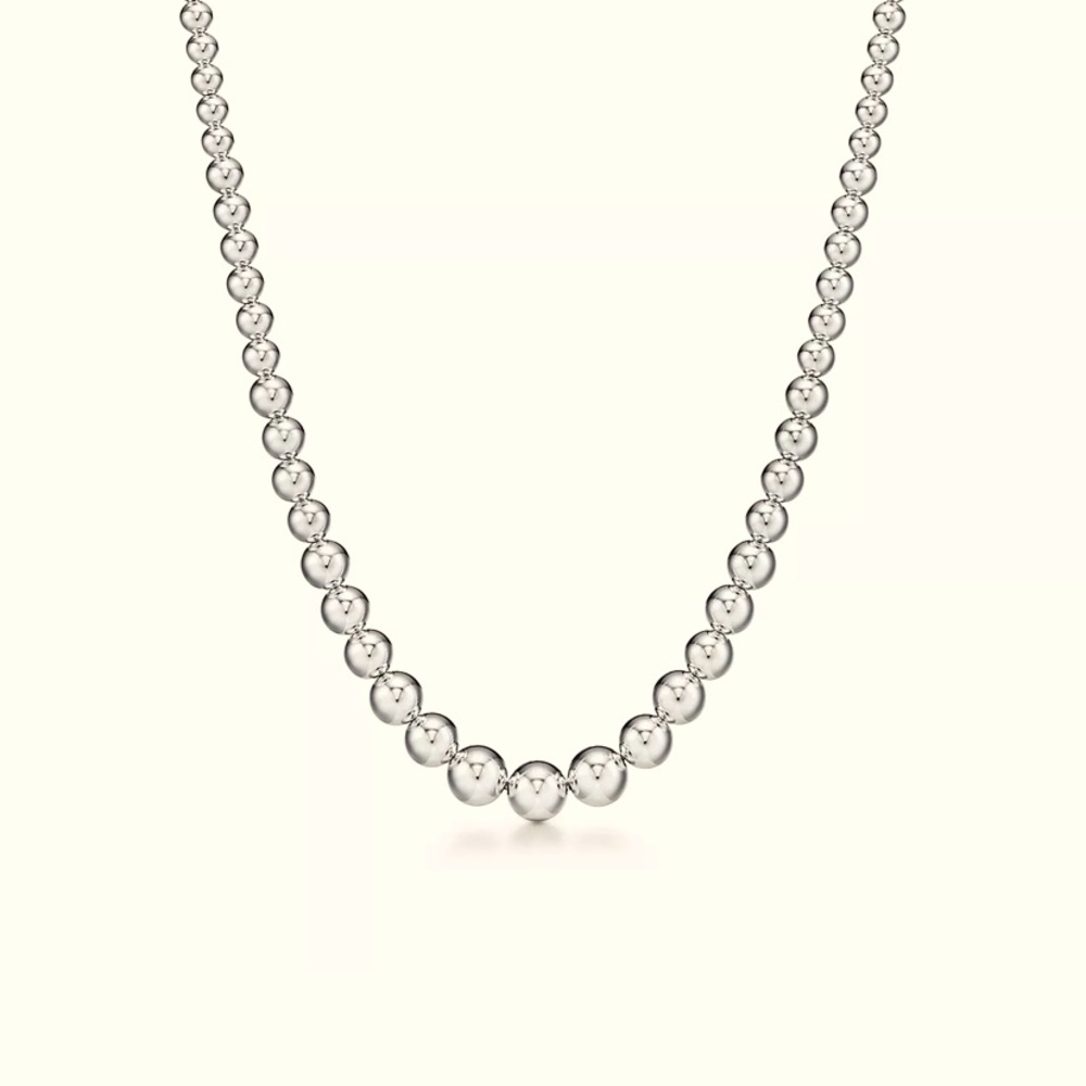 Tiffany’s graduated ball necklace
